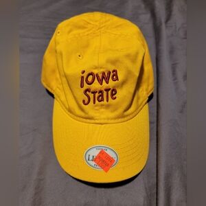 Iowa State Gold Cap With Garnet Letters